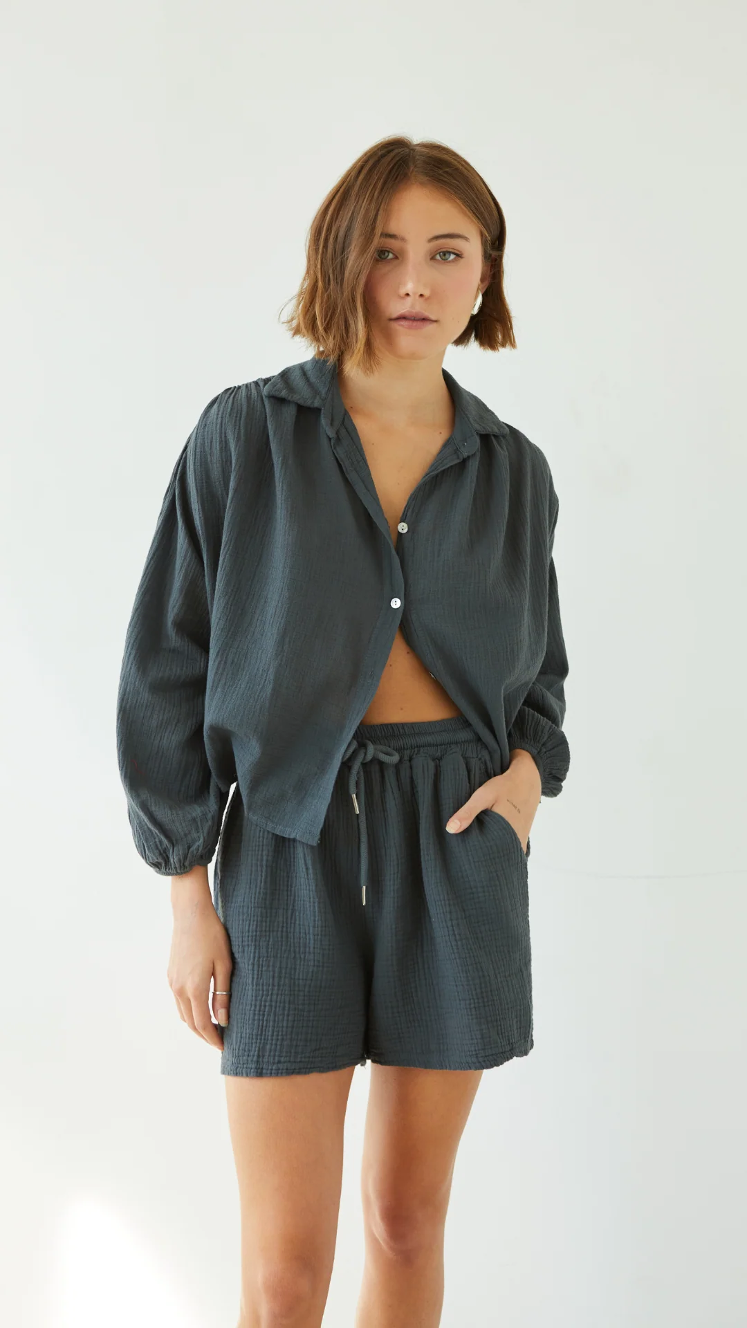 Aida Shirt - Anthracite - Image 11
