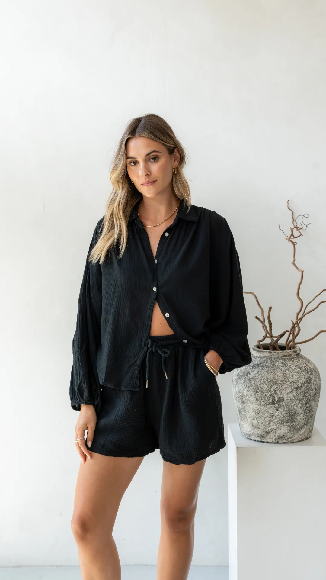 Aida Shirt - Black - Image 11