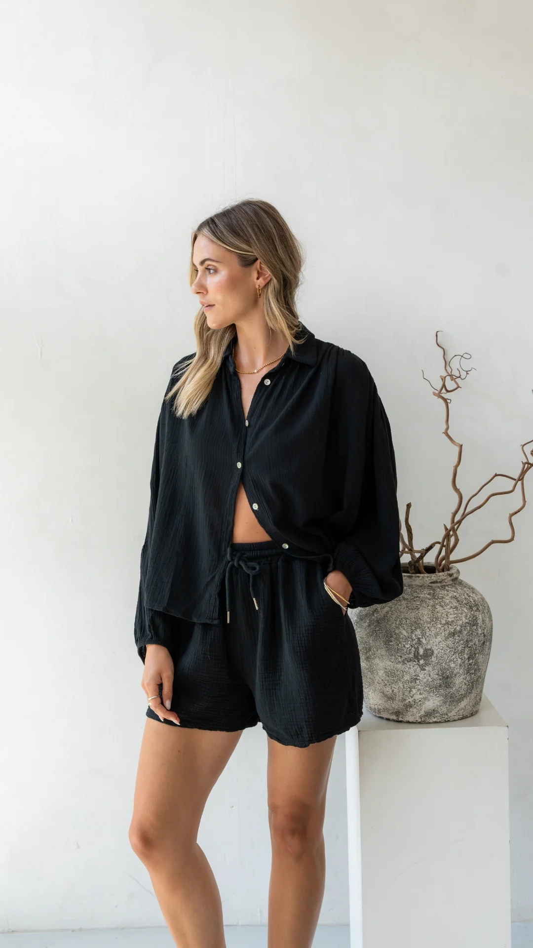 Aida Shirt - Black - Image 3