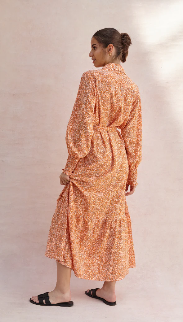 Alina Shirt Dress - Auburn Print - Image 10