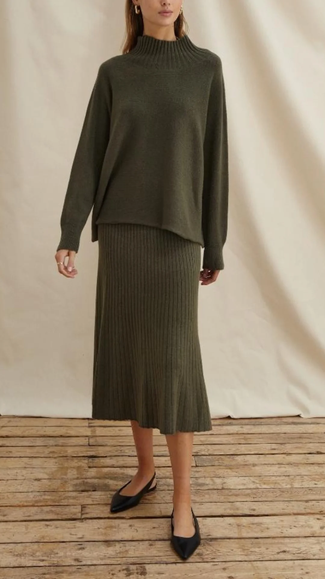Alma Skirt - Khaki - Image 6