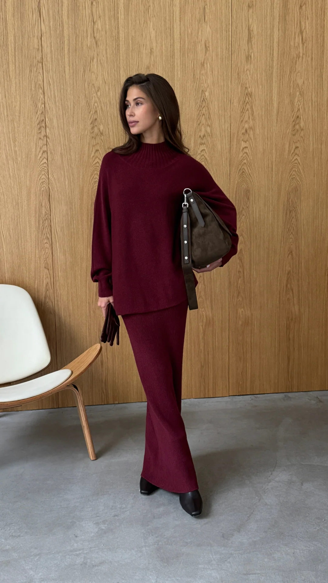 Alma Sweater - Dark Cherry - Image 4