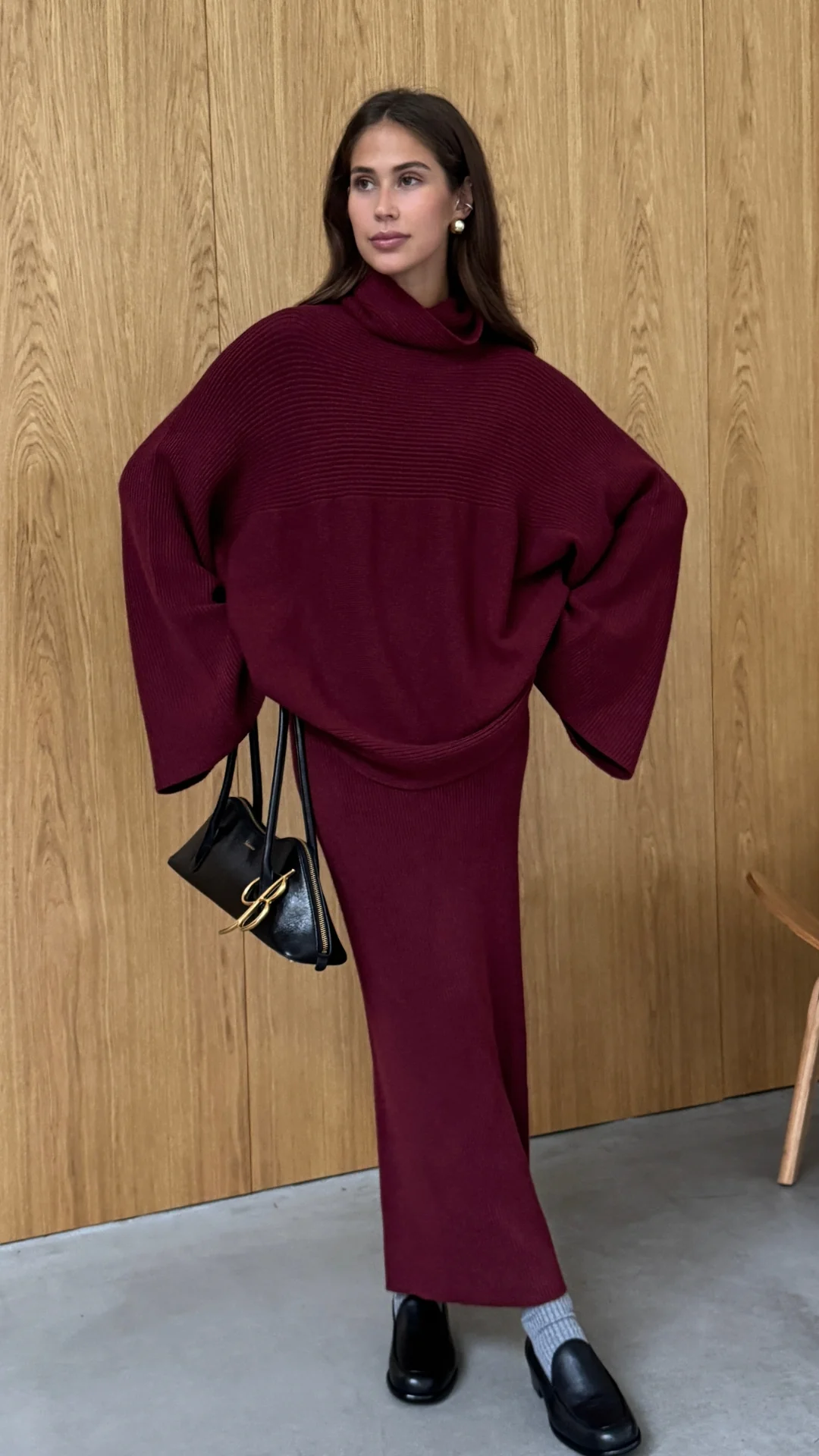 Amelie Sweater - Dark Cherry - Image 9