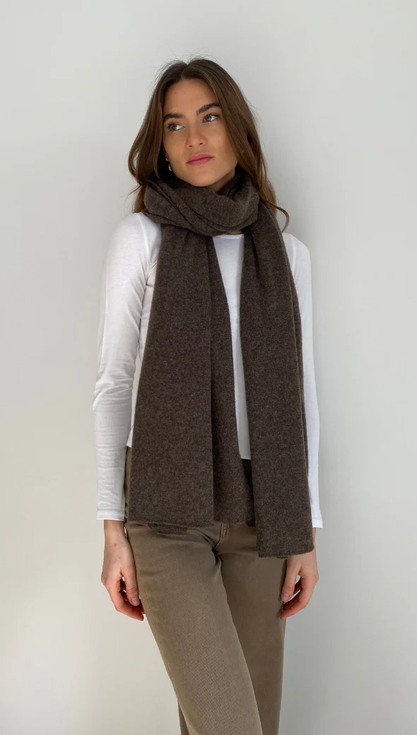 Cashmere Travel Wrap - Bark - Image 12
