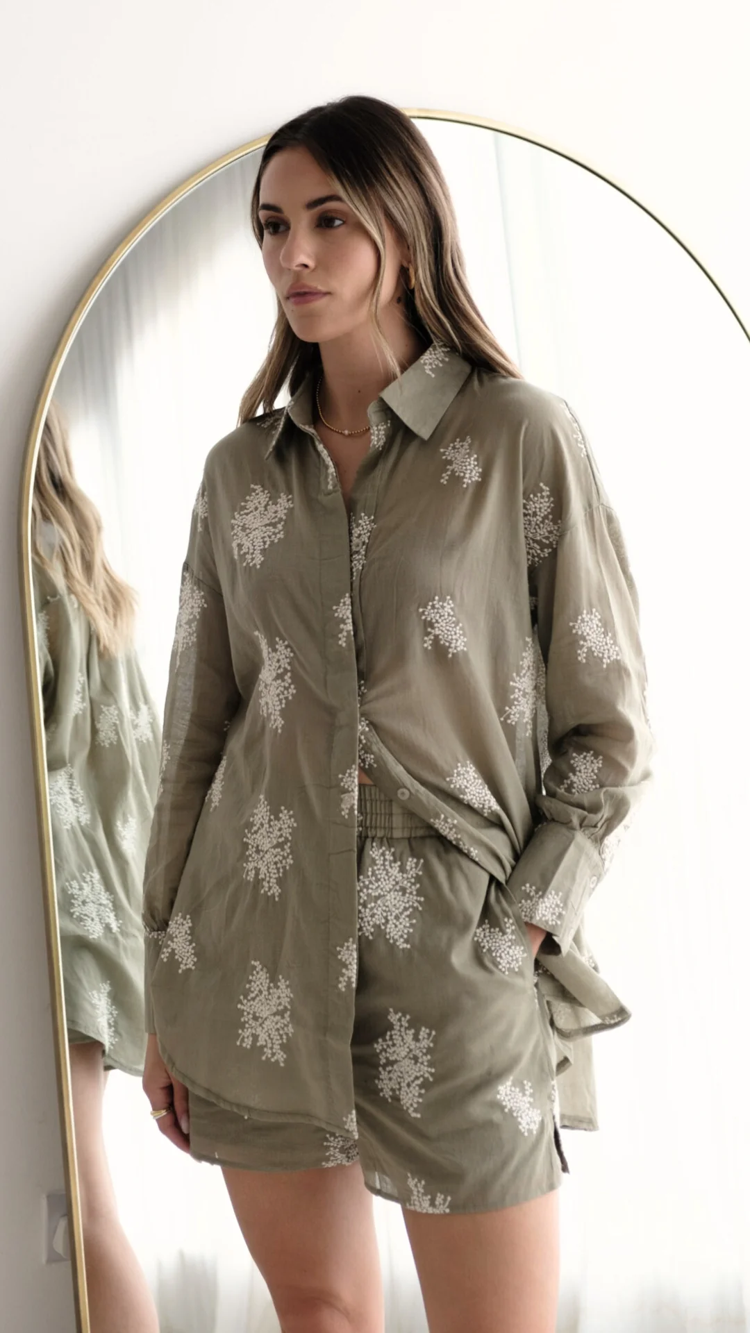Celina Shirt - Olive - Image 7