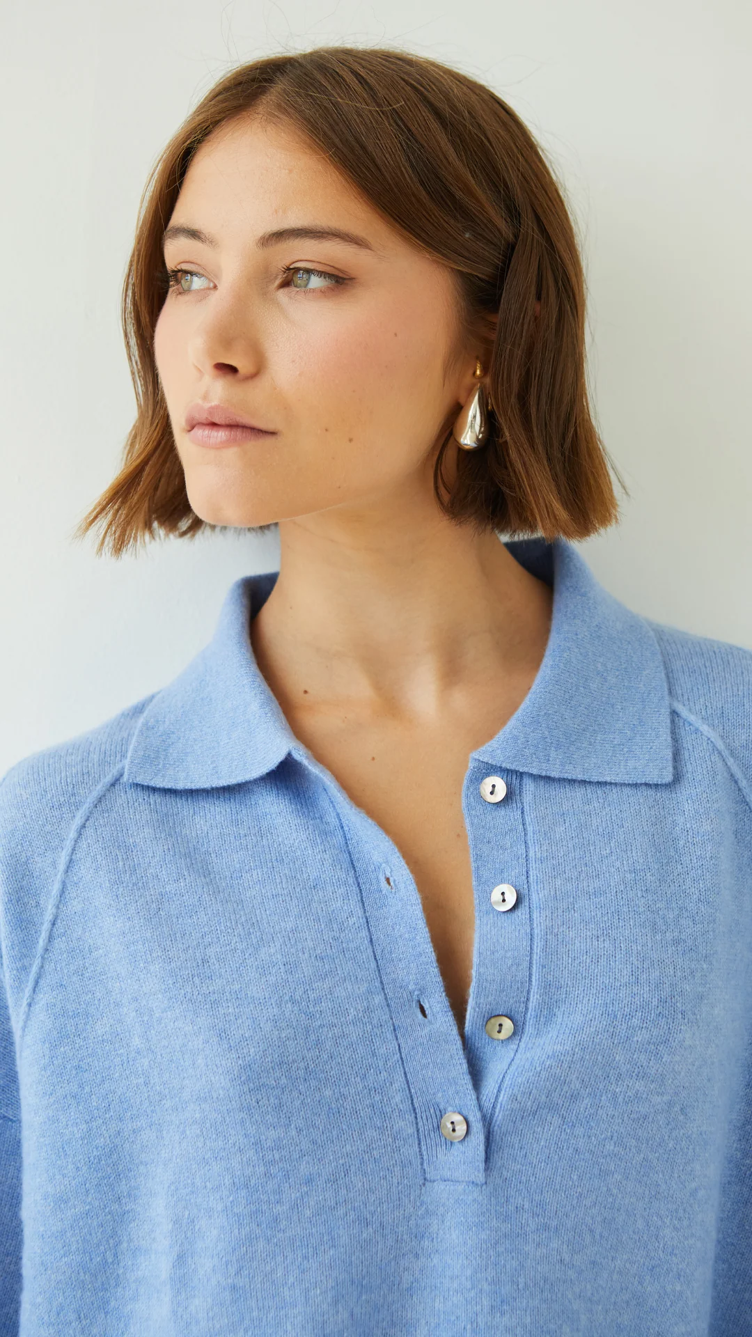 Caprice Cashmere Sweater - Sky Blue - Image 9