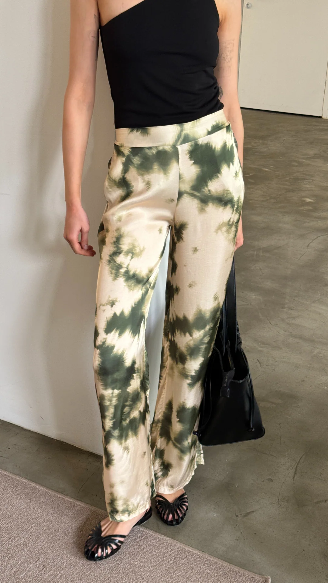 Emerson Trousers  - Khaki Tie Dye Print - Image 4