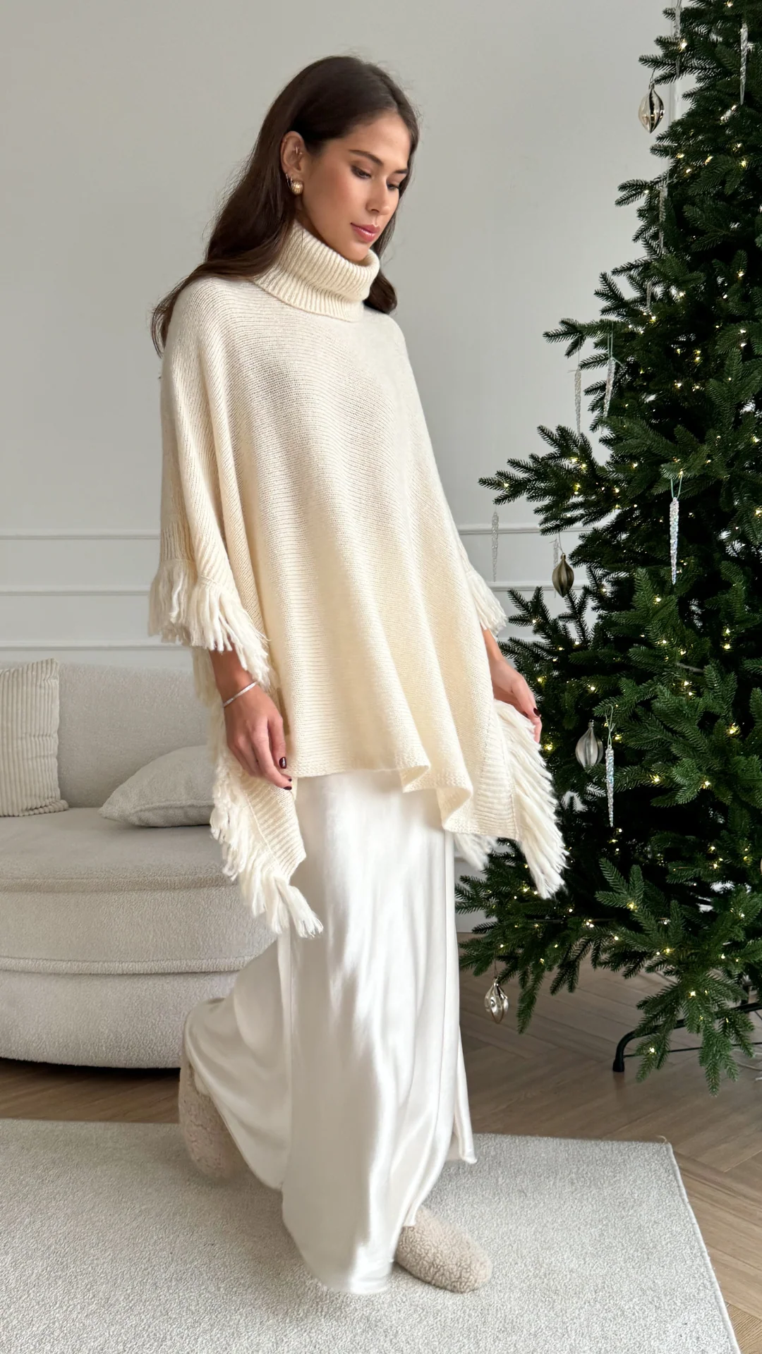 Pearl Poncho - Cloud