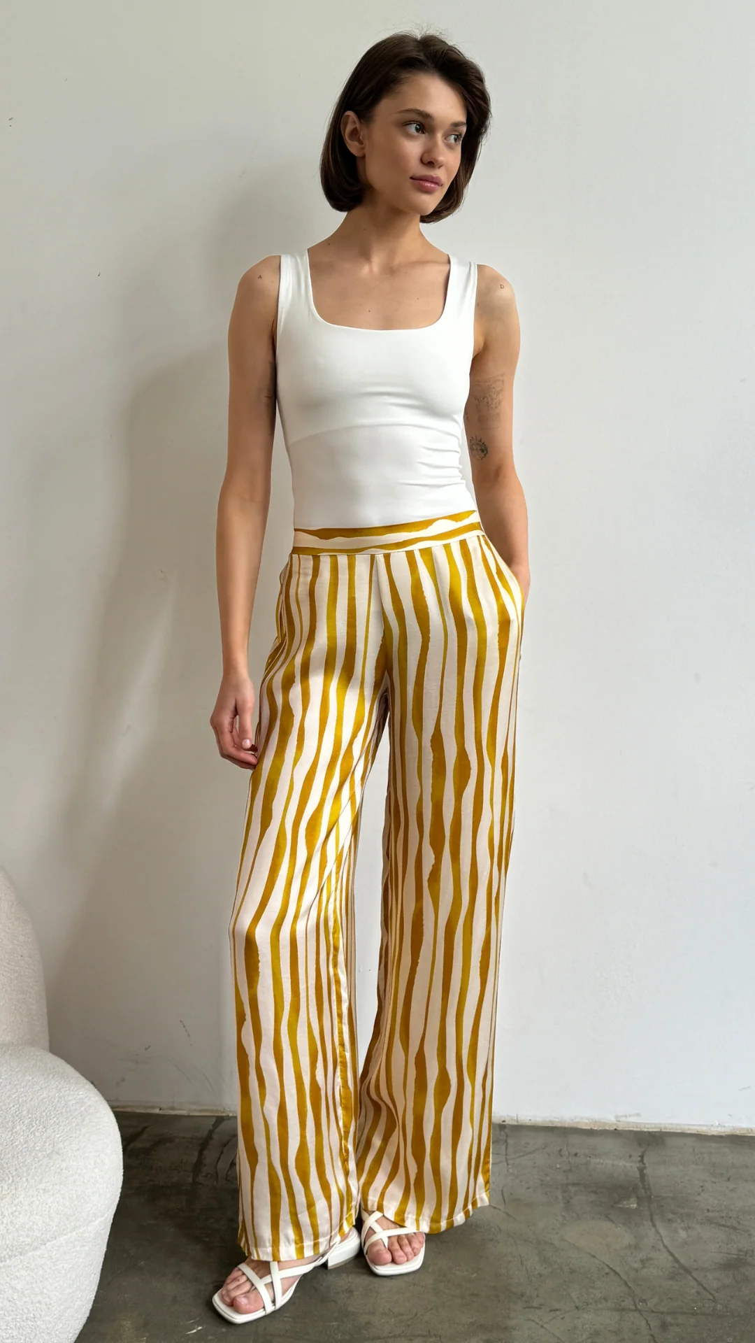 Emerson Trousers  - Ochre Print - Image 3