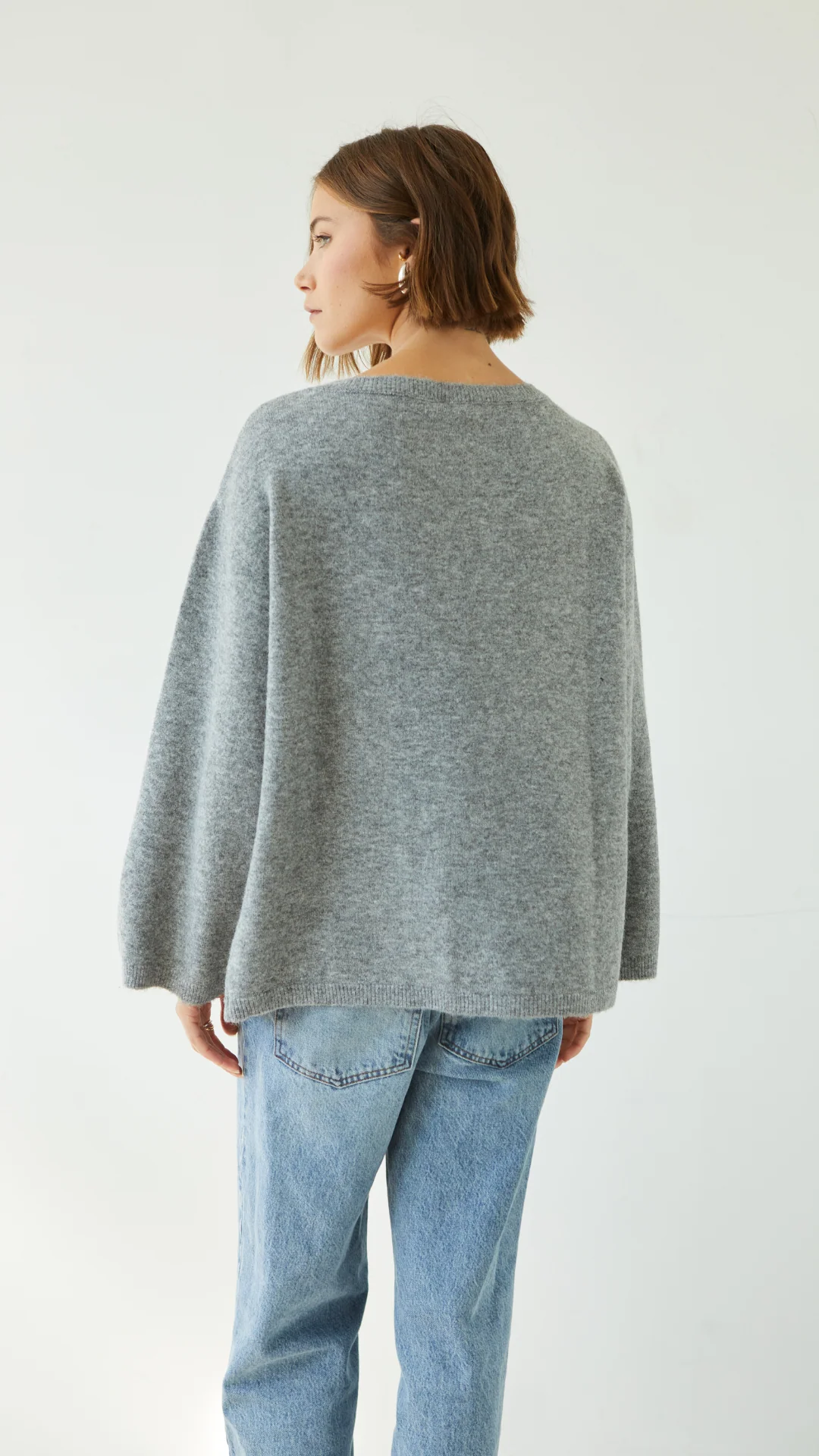 Erin Reversible Sweater - Grey - Image 10