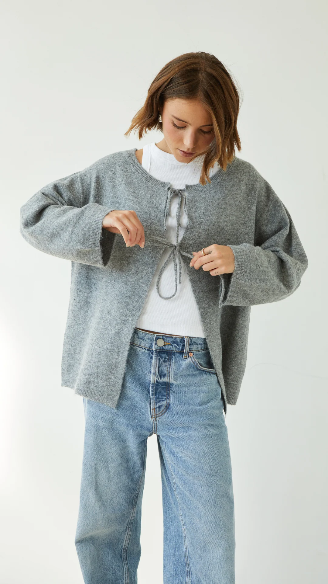 Erin Reversible Sweater - Grey - Image 14