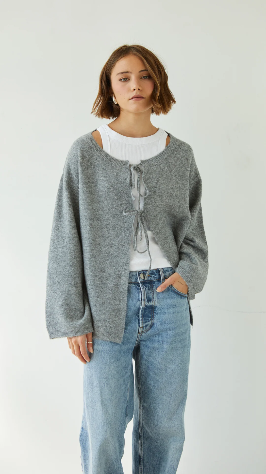 Erin Reversible Sweater - Grey - Image 15