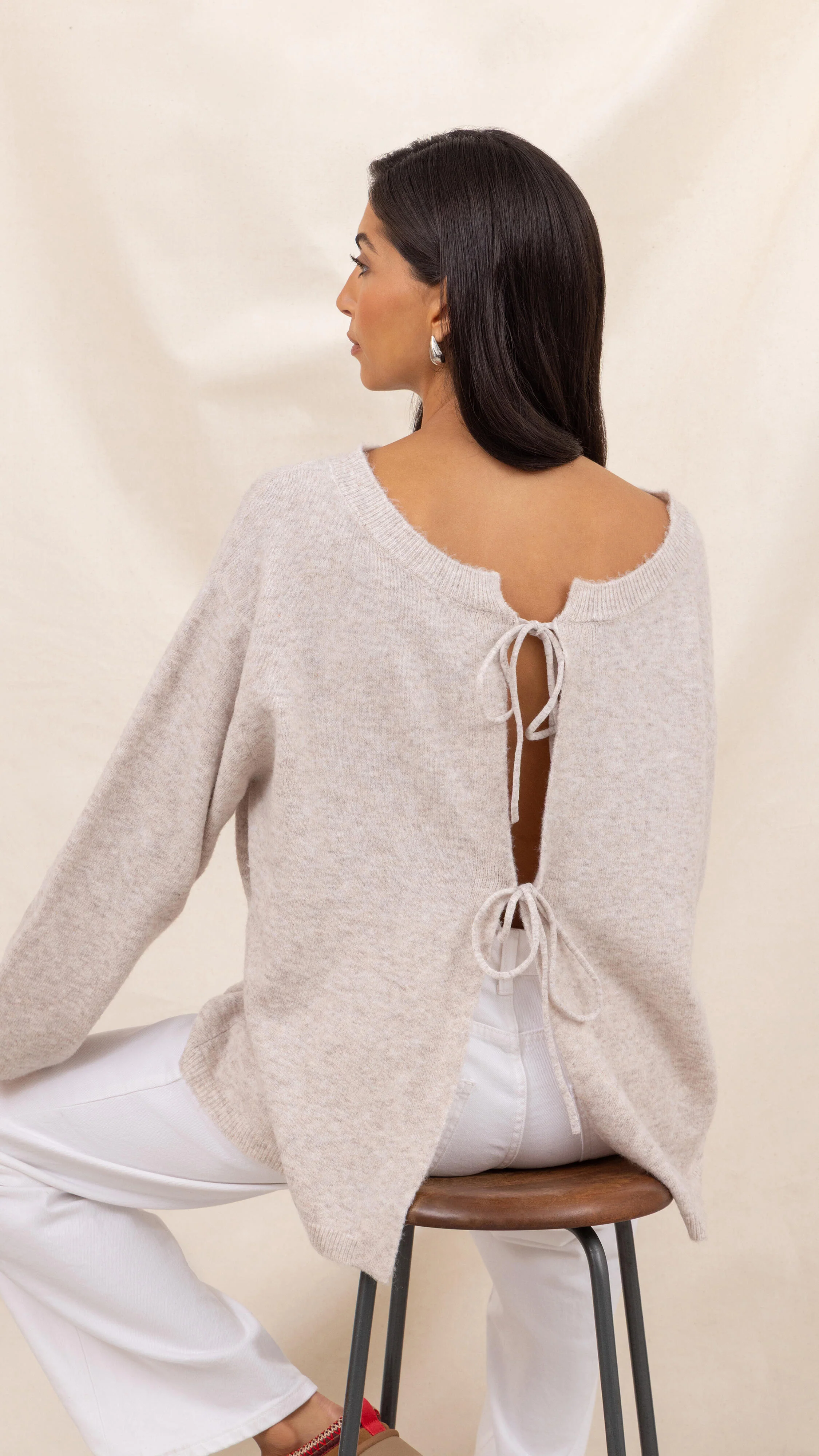 Erin Reversible Sweater - Cloud - Image 5