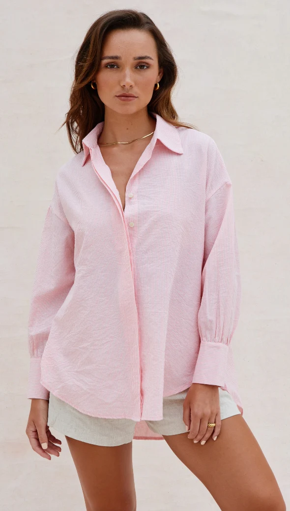 Eve Shirt - Pink Stripes - Image 3