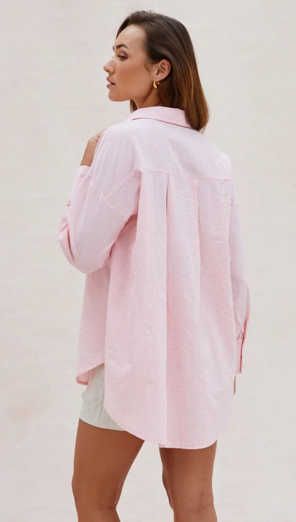 Eve Shirt - Pink Stripes - Image 4