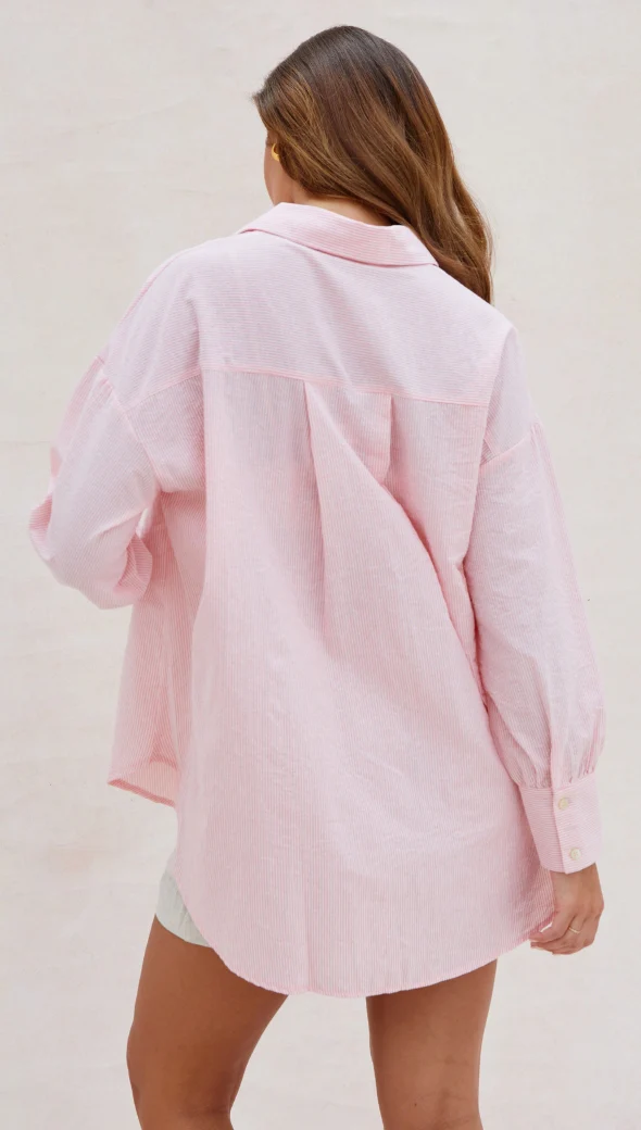 Eve Shirt - Pink Stripes - Image 5