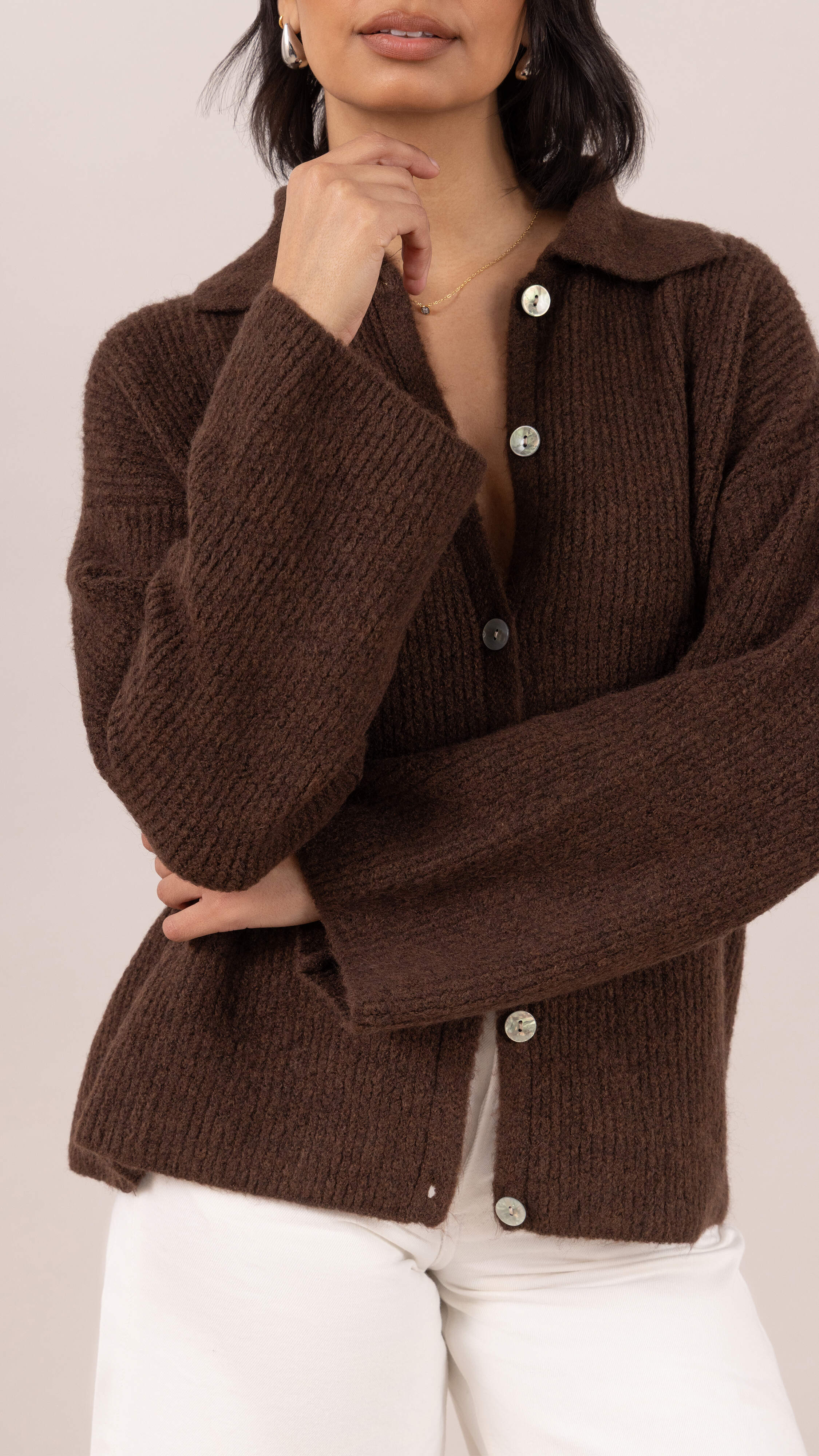 Gale Cardigan - Coffee - Image 5
