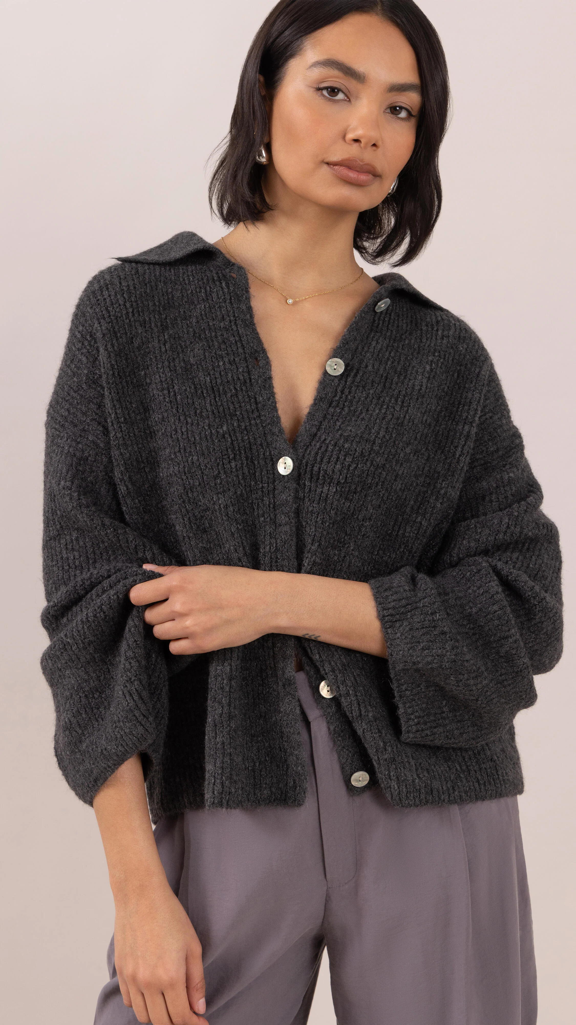 Gale Cardigan - Graphite - Image 4