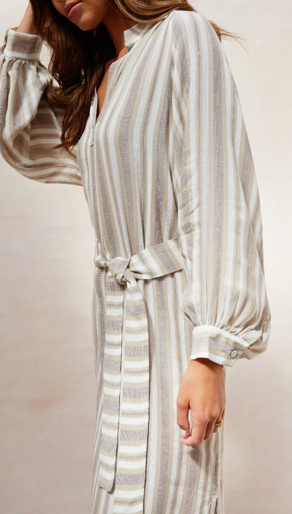 Ines Kaftan - Taupe Stripe - Image 10