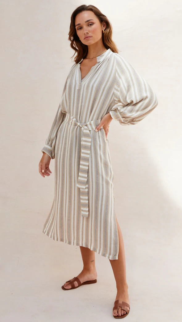 Ines Kaftan - Taupe Stripe - Image 16
