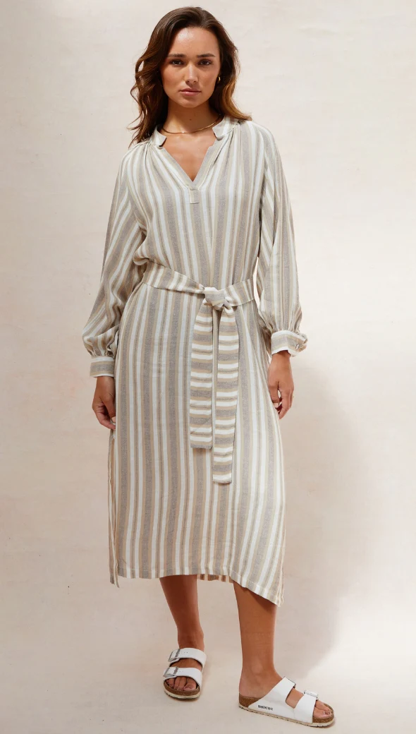 Ines Kaftan - Taupe Stripe - Image 5
