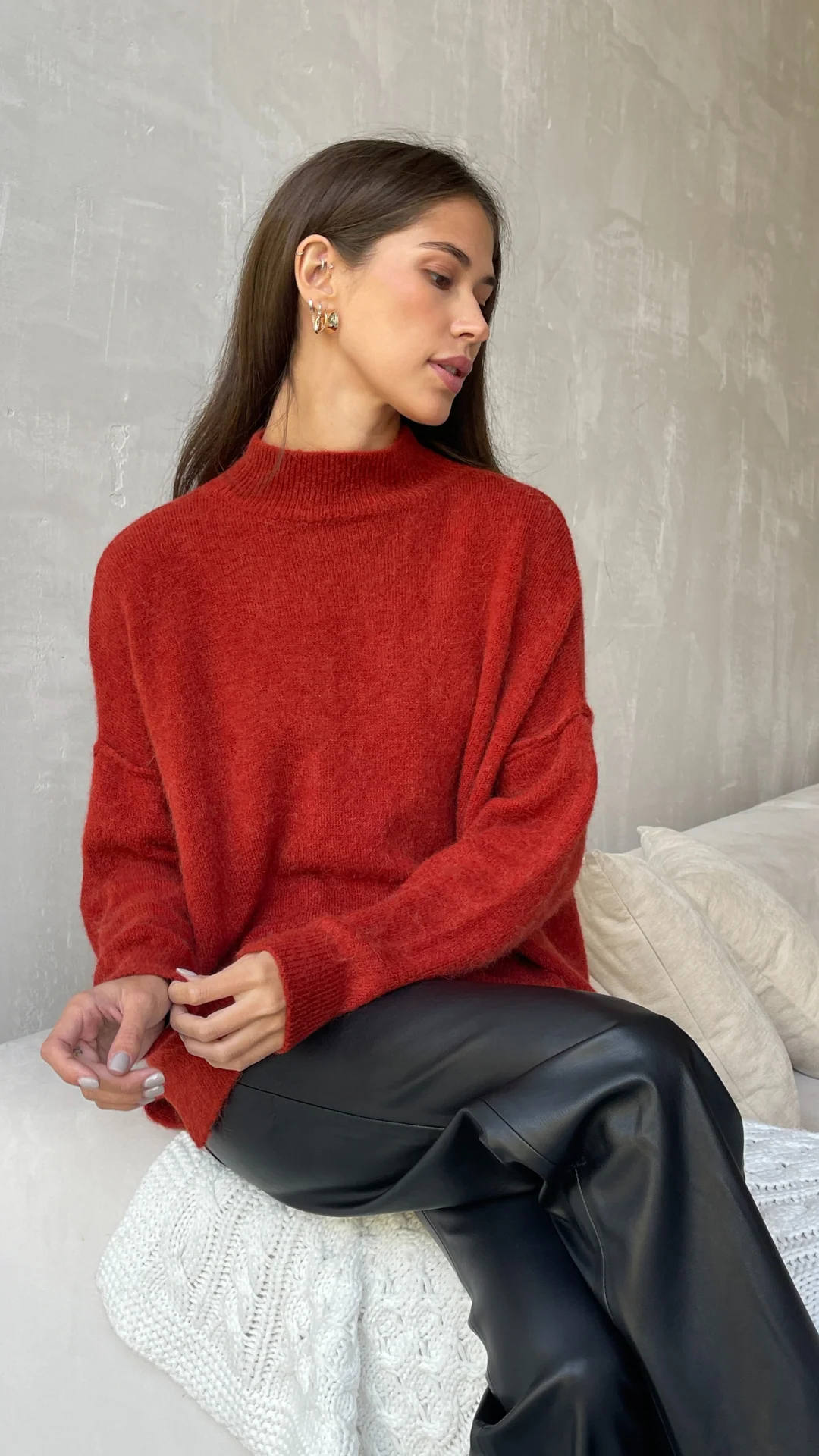 Josie Sweater - Cherry - Image 7