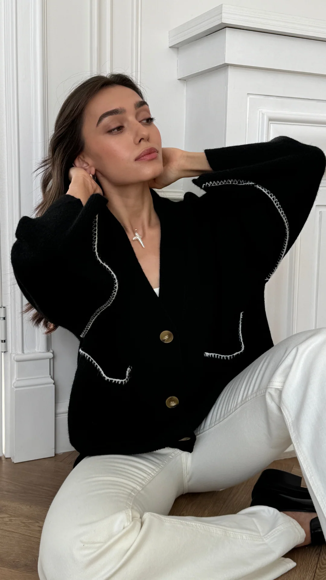 Kassie Cardigan - Black - Image 7