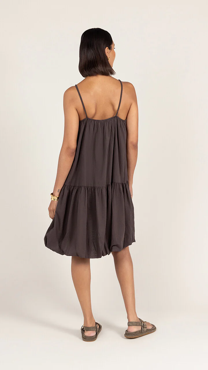 Liora Cotton Dress - Espresso - Image 6
