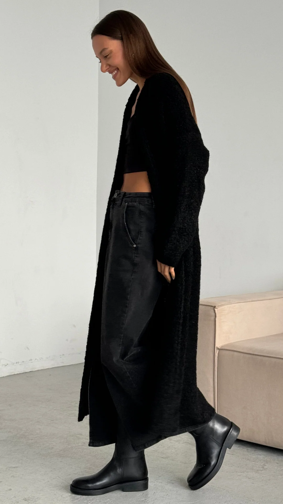 Lyra Cardigan - Black - Image 3