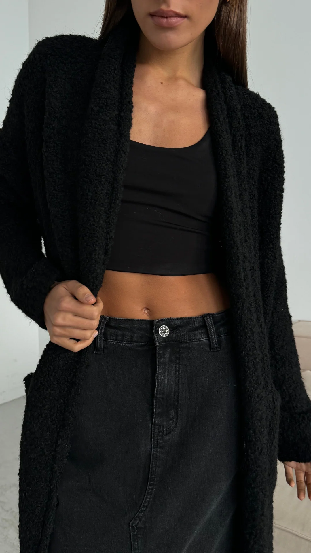 Lyra Cardigan - Black - Image 4