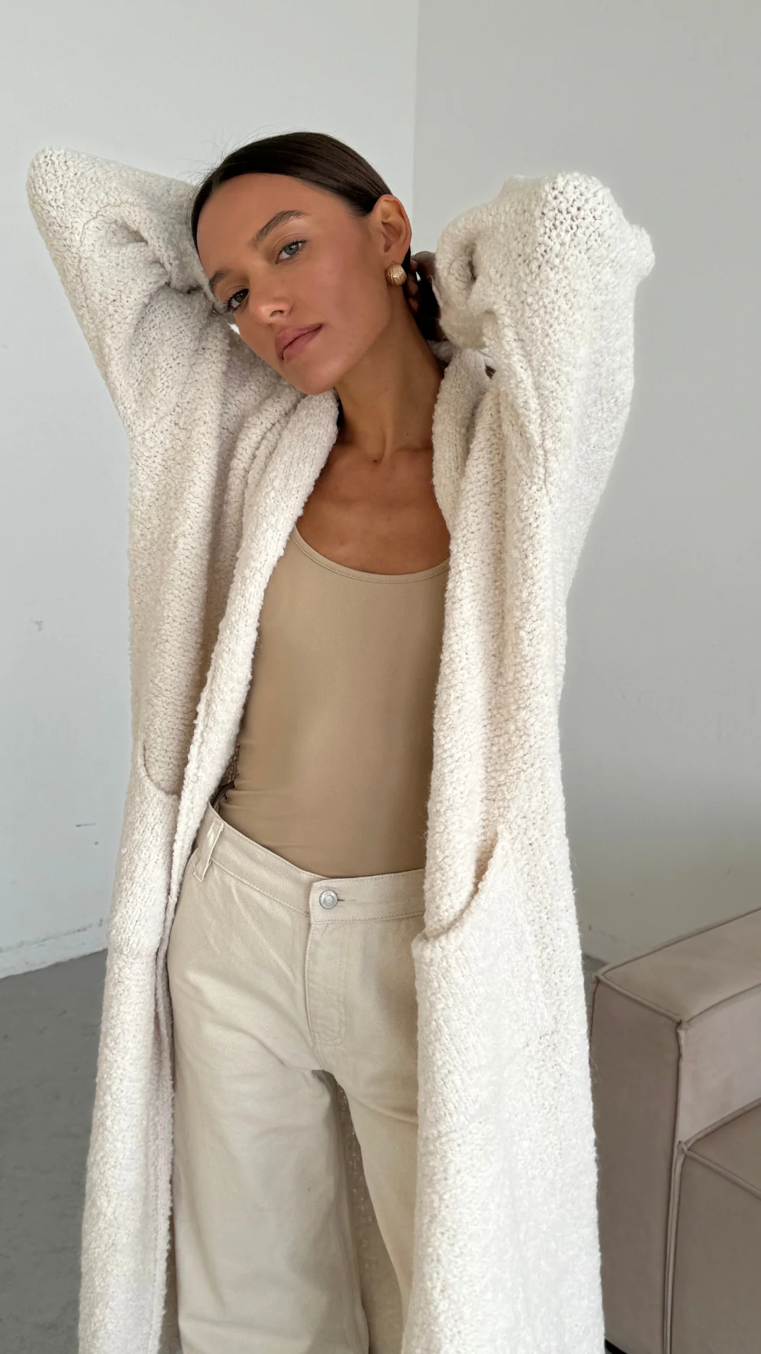 Lyra Cardigan - Off White - Image 9