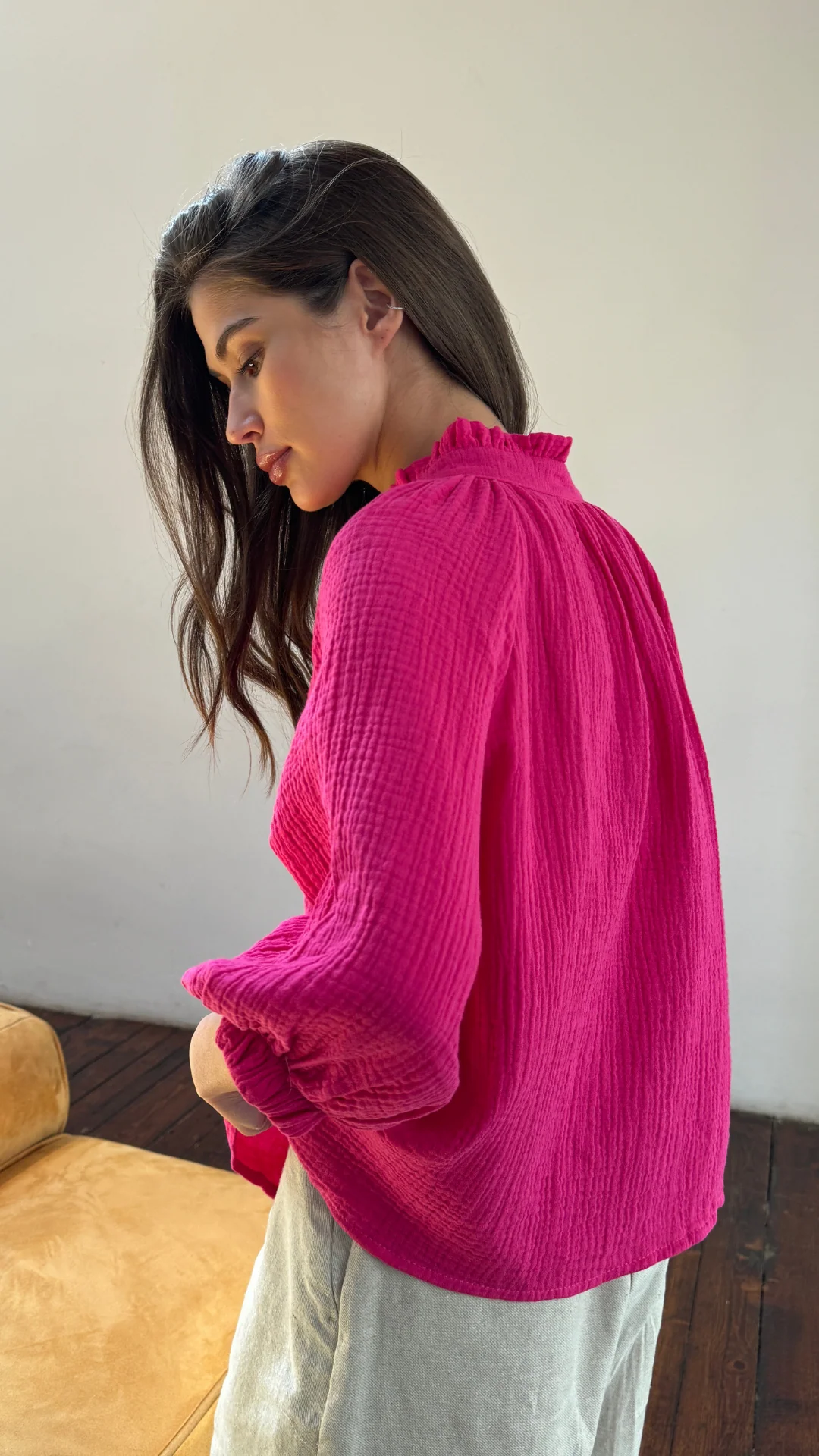 Maddie Shirt - Fuchsia - Image 2