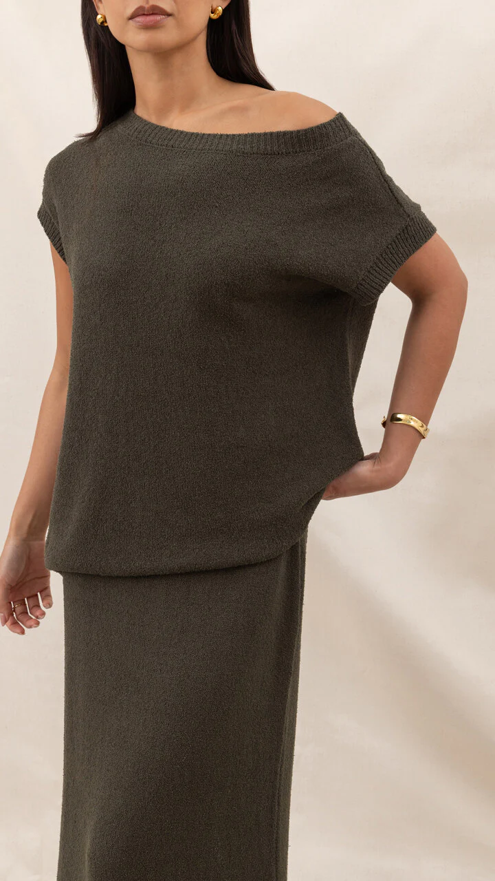 Maia Top - Khaki - Image 4