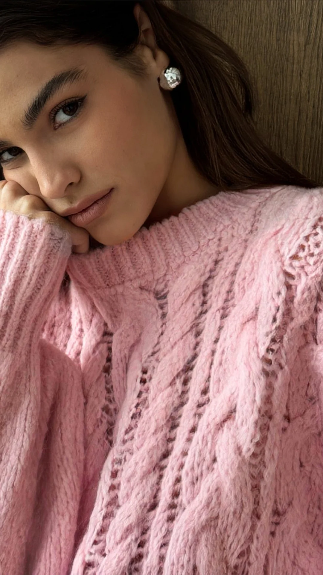 Mara Sweater - Powder Pink - Image 3
