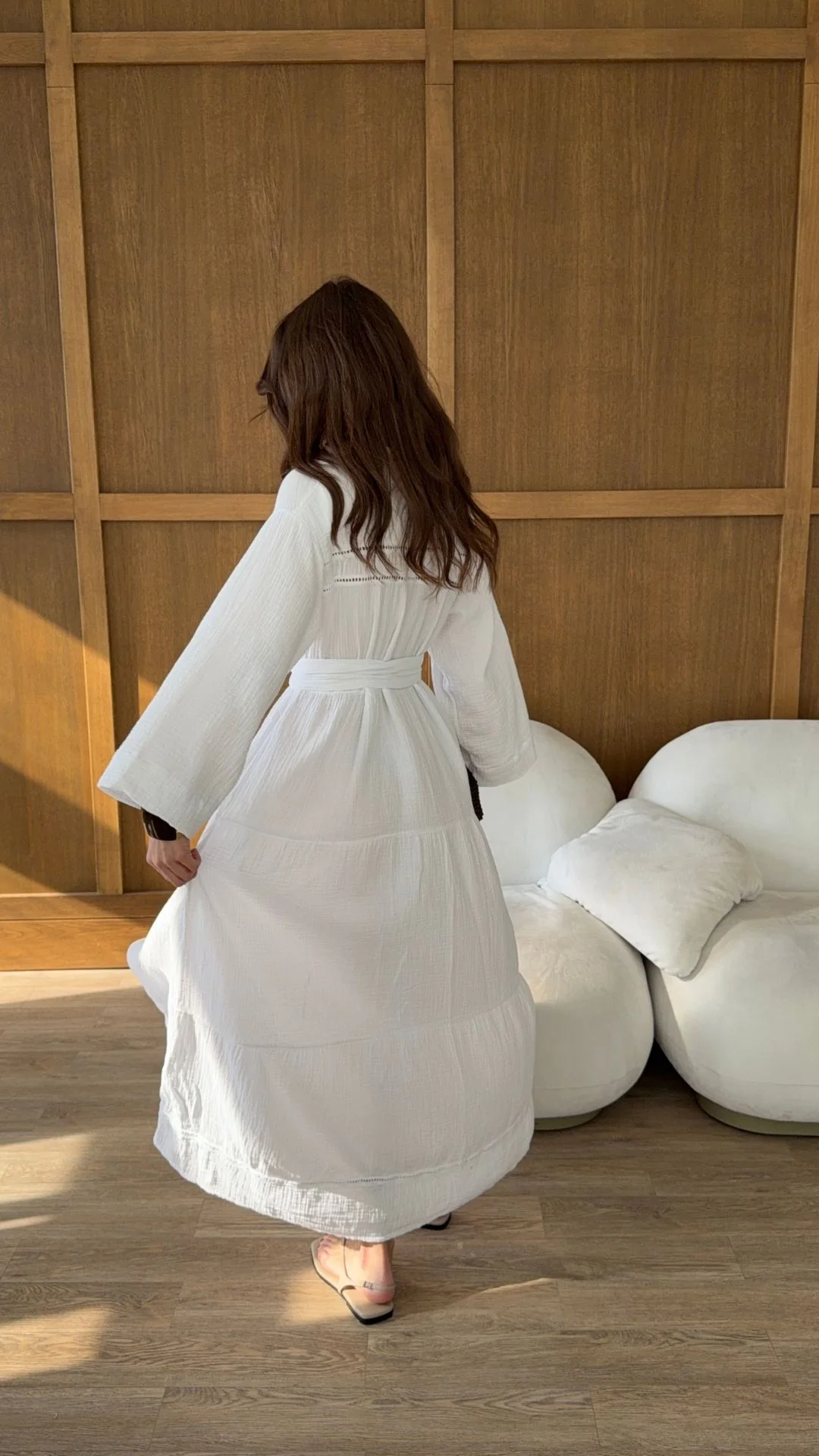Marika Shirt Dress - White - Image 4