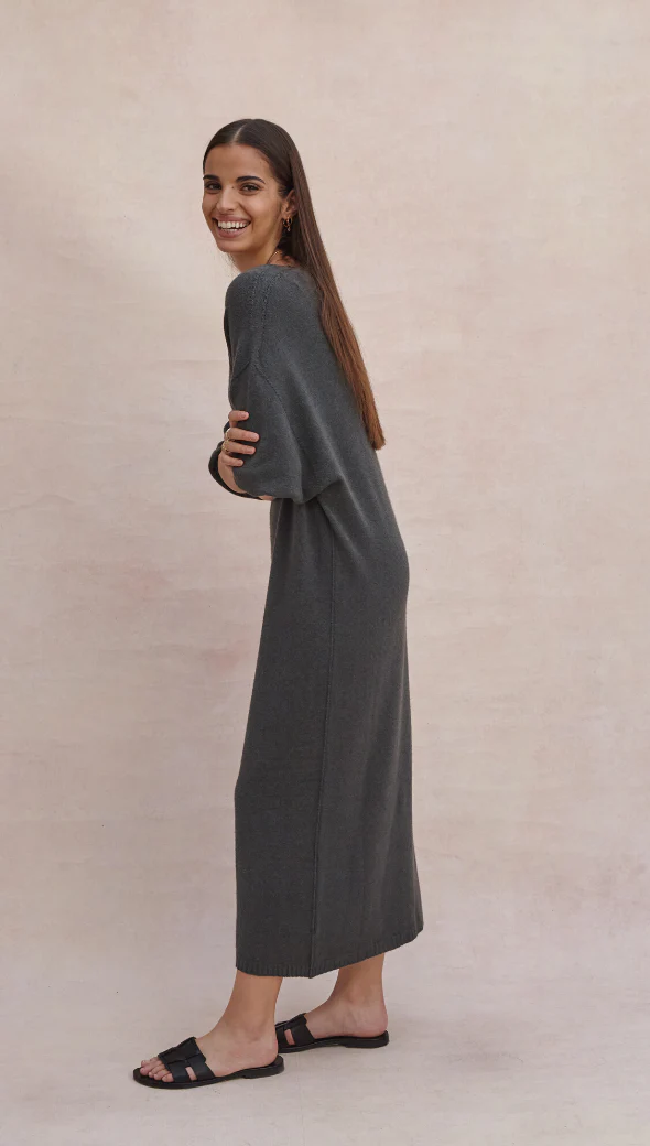 Marlie Knit Dress - Army - Image 2
