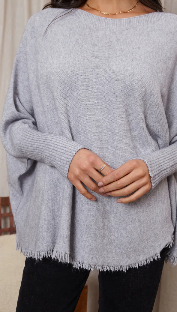 Marlie Sweater - Grey Melange - Image 3