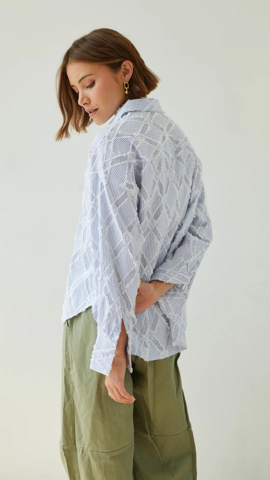 Marlowe Shirt - Blue Stripe - Image 14