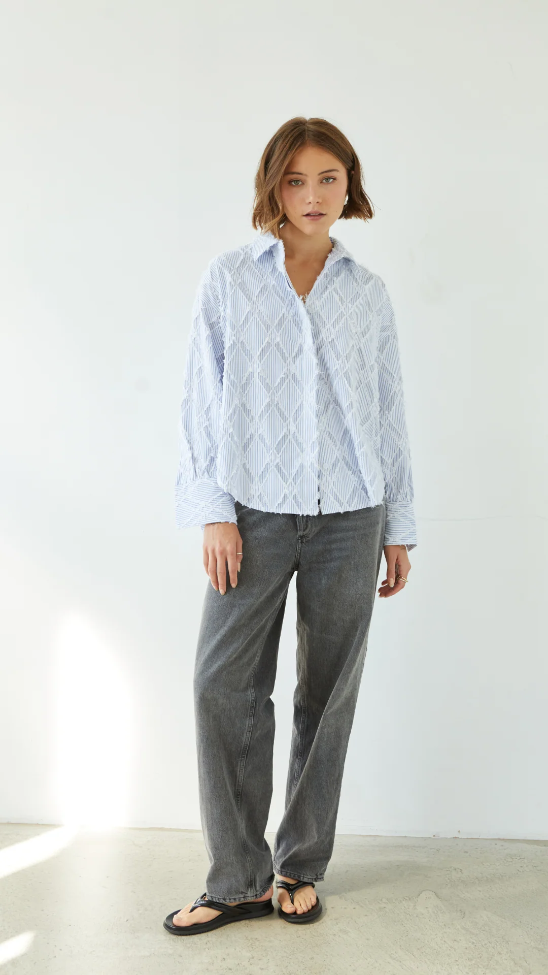 Marlowe Shirt - Blue Stripe - Image 8