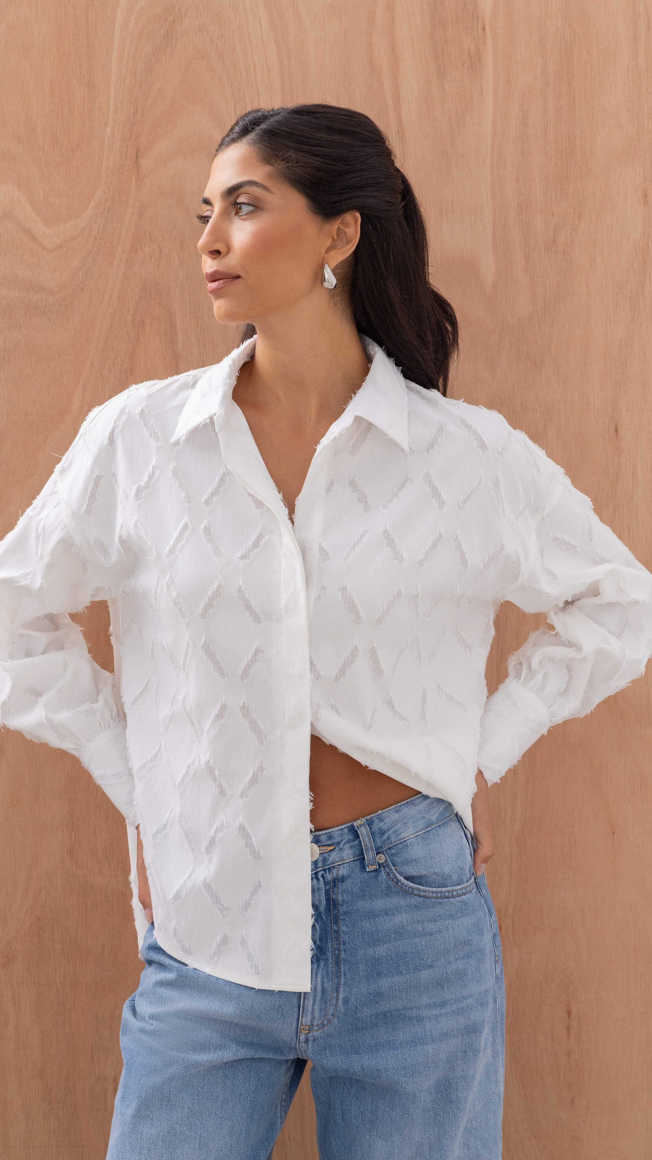 Marlowe Shirt - White Stripe - Image 4