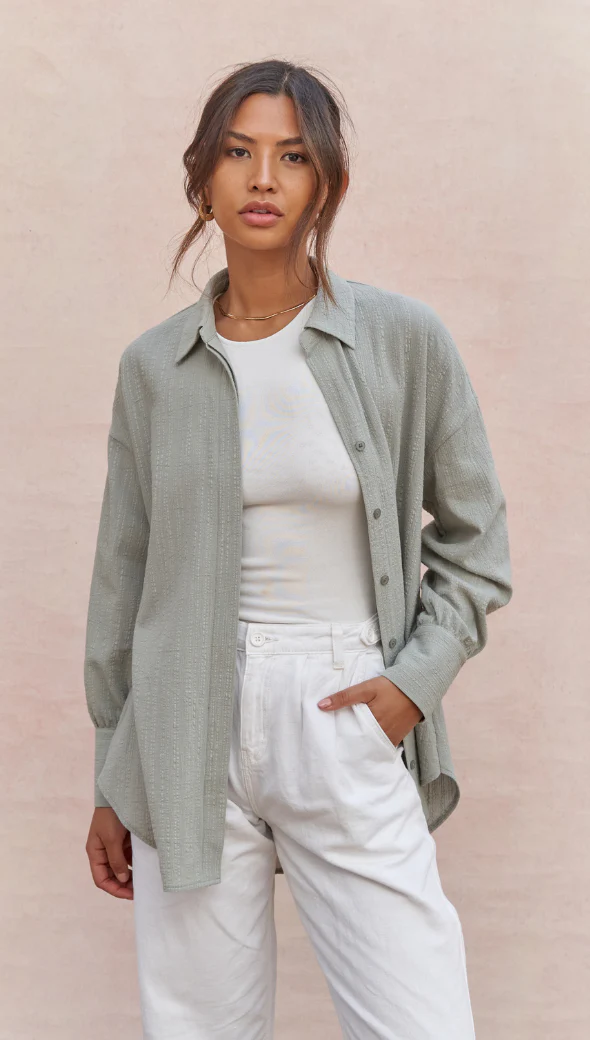 Masha Shirt - Sage - Image 10
