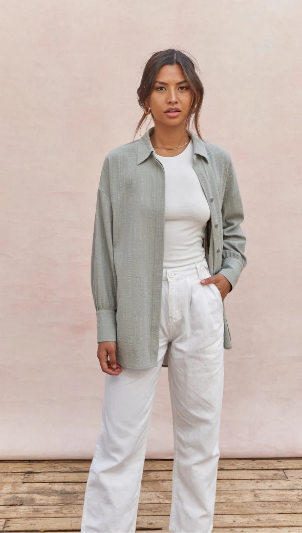 Masha Shirt - Sage - Image 11