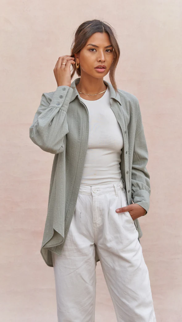 Masha Shirt - Sage - Image 6