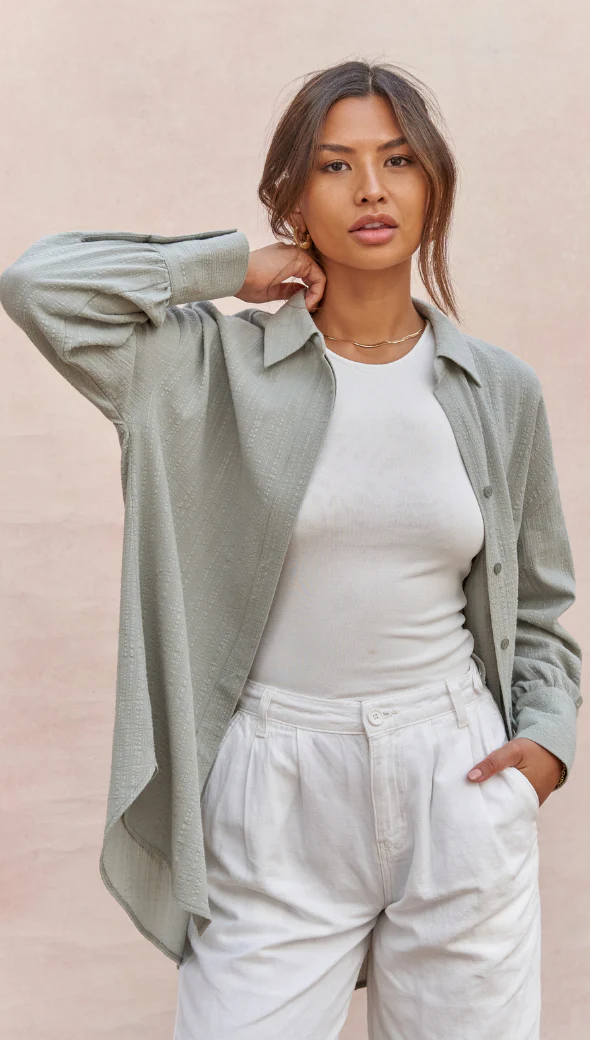 Masha Shirt - Sage - Image 8