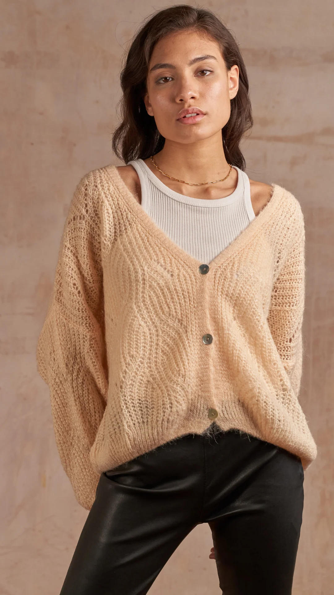 Miley Cardigan - Iced Peach - Image 4