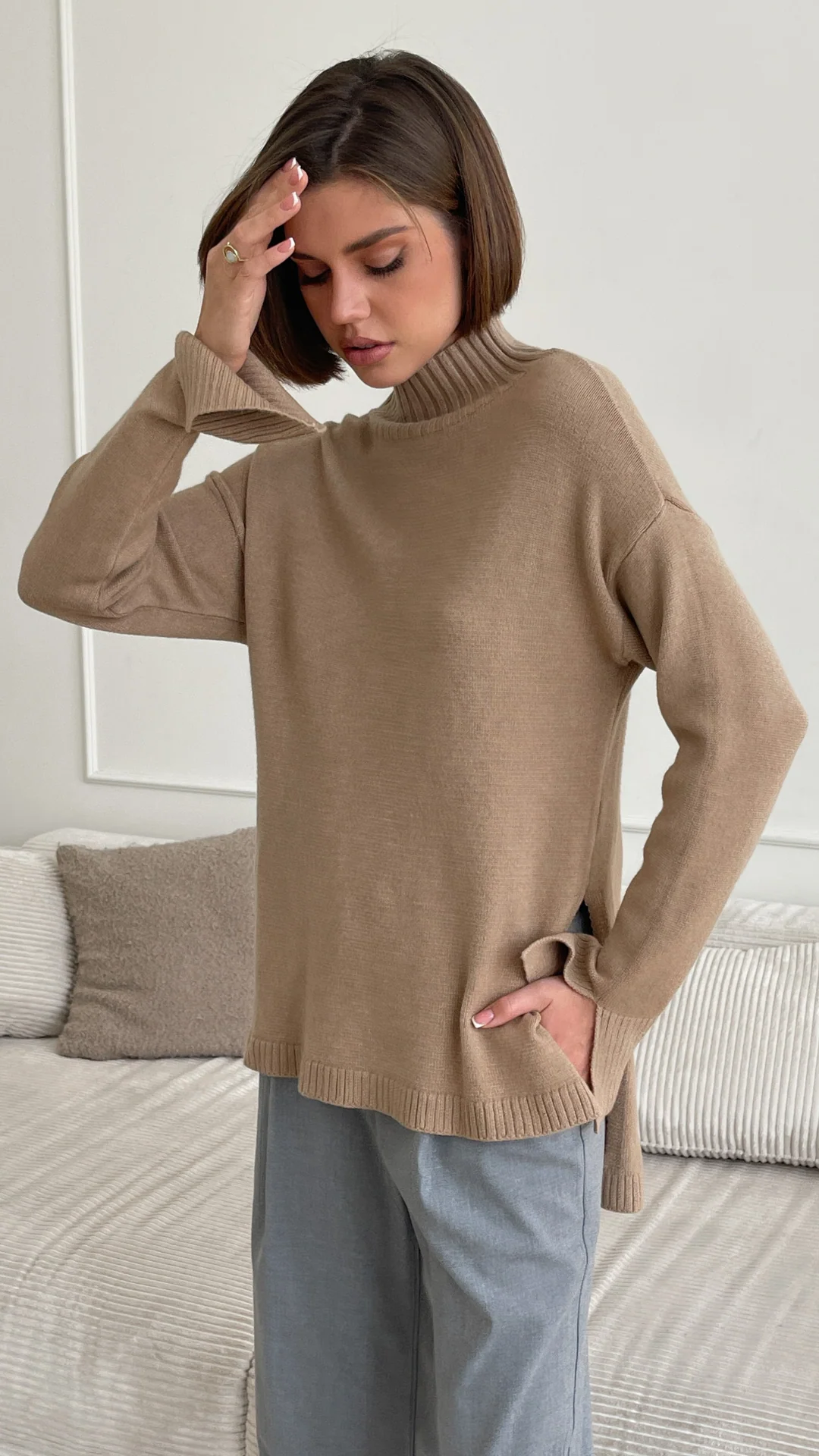 Mona Sweater - Camel - Image 4