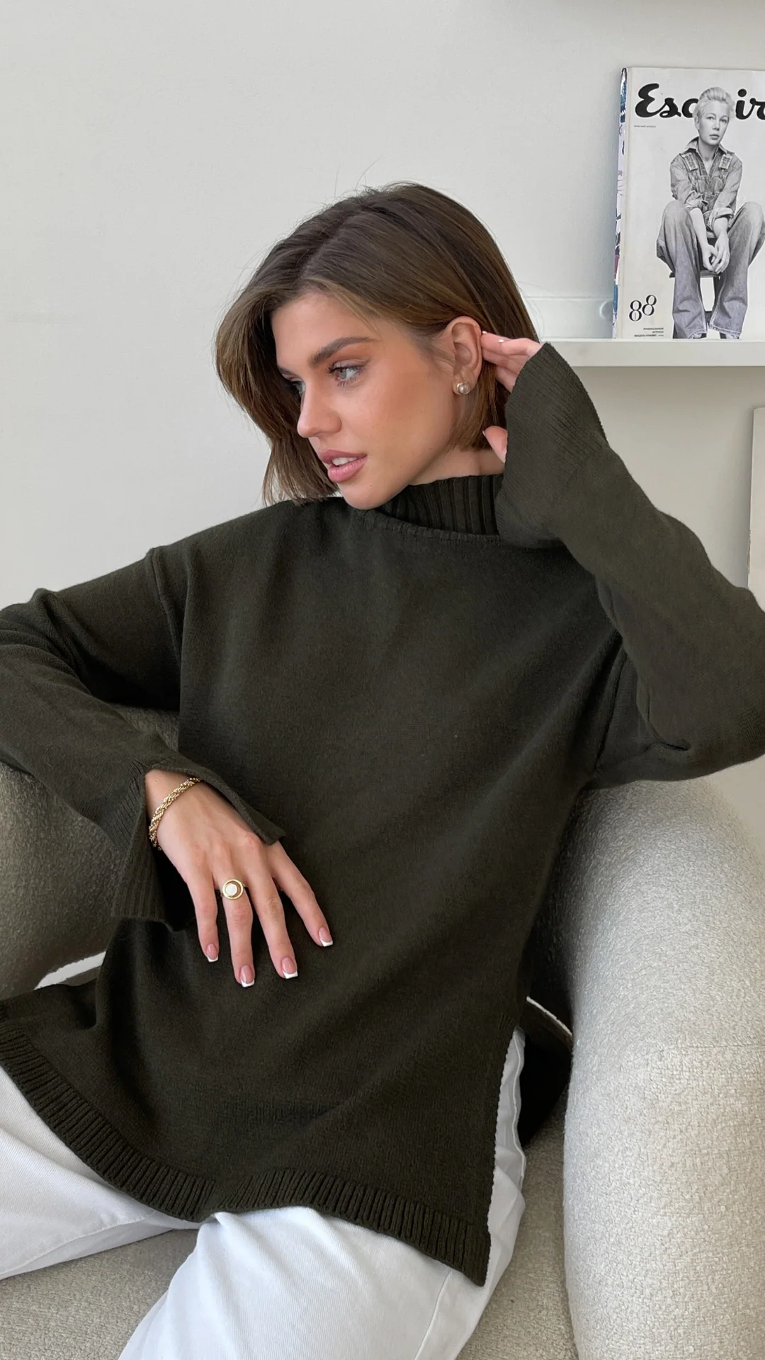 Mona Sweater - Sage Leaf - Image 4