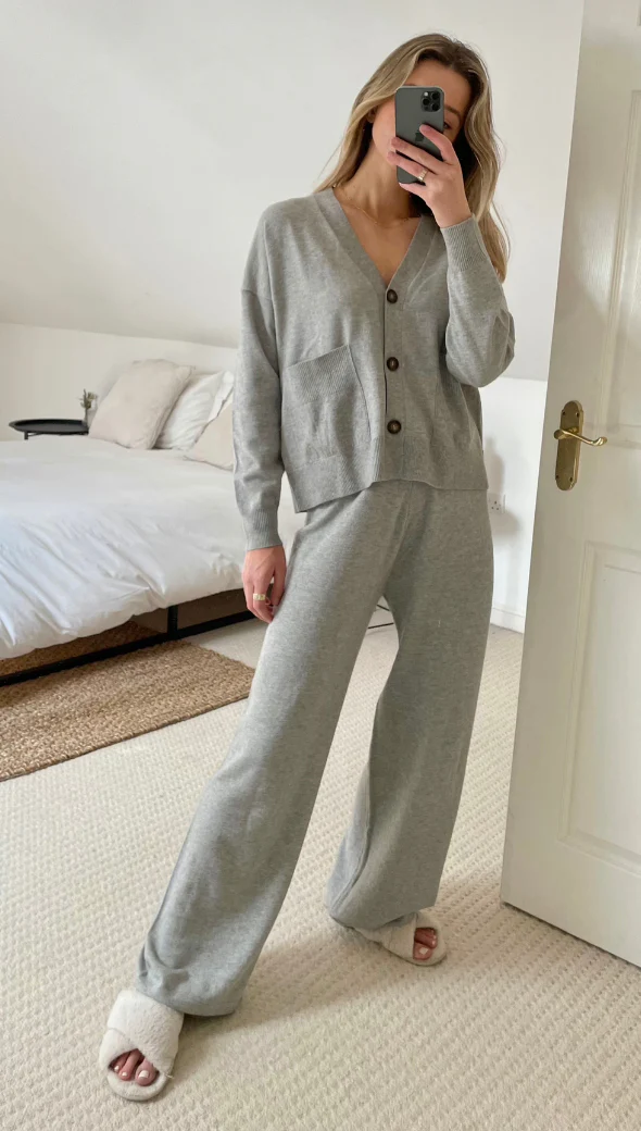 Monica Trousers - Grey Melange - Image 3