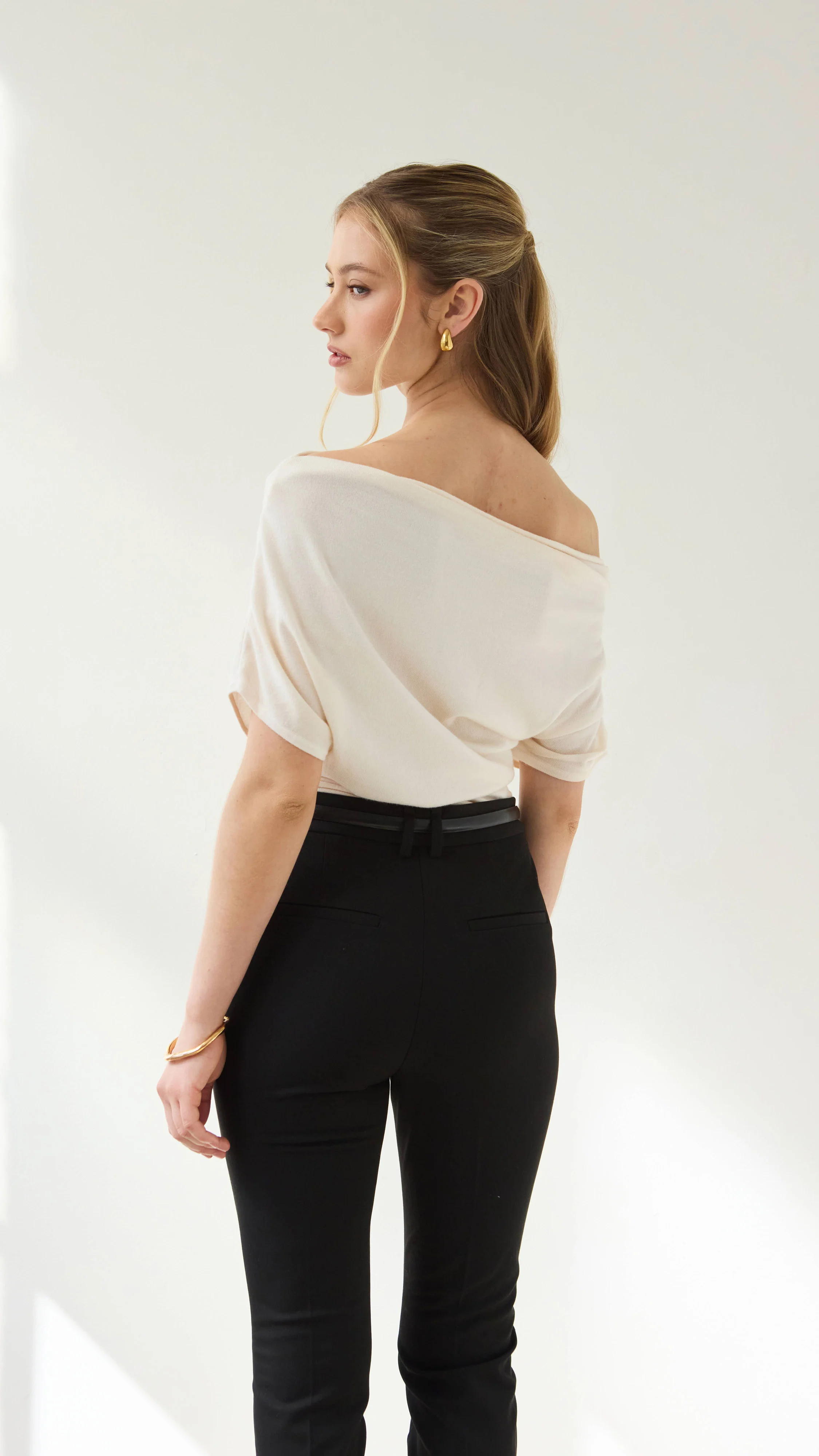 Nadine Off-Shoulder Top - Ivory - Image 13