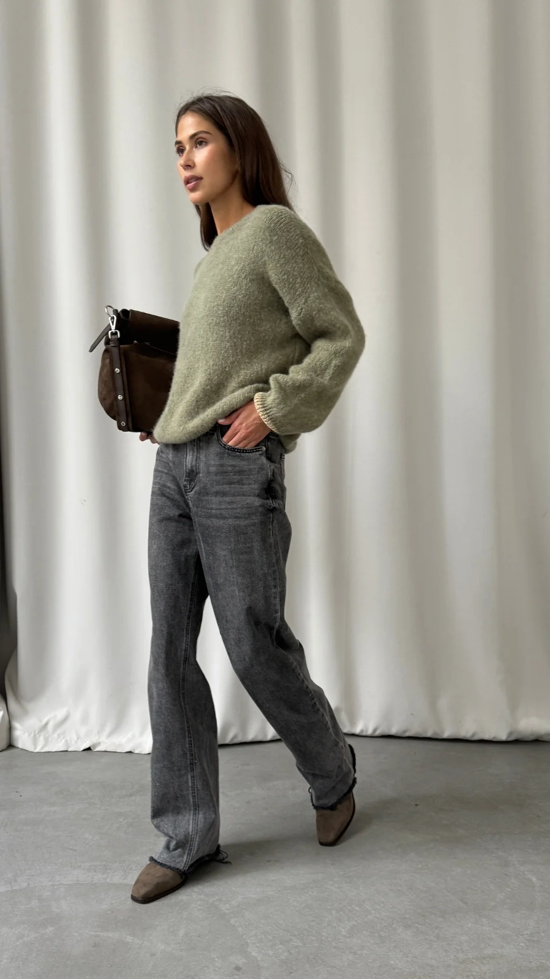 Noelle Sweater - Khaki - Image 5